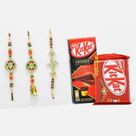 Incredible Rakhi Set of 23 with Delicious Kit-Kat Chocolates
