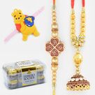 Famous Branded Ferrero Rocher Chocolate with Family Rakhi Set of Kid and Couples
