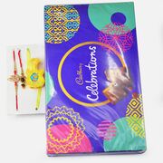 Family Set of Rakhis with Cadbury Family Pack Celebration Chocolate Big Pack