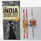 Chocolate of Amul Indian Twilight Tryst with Amazing Looking Three Family Set Rakhis