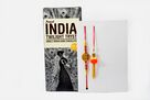Amul Indian Twilight Tryst Chocolate with Best Bhai Rakhi and Orange Color Lumba Rakhi