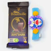 Doremon Kid Rakhi with Cadbury Bournville Chocolate