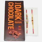 Amul Brand Dark Chocolate with Jewel and Beaded Amazing Brother Mauli Rakhis
