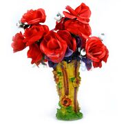 Red Rose Flowers Bouque with Amazing Flower Pot