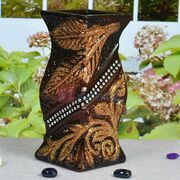 Beautiful Sparkle Embossed Diamond Flower Pot