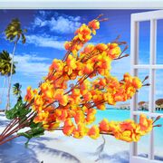 Amazing Orange Small Artificial Flower Bouquet