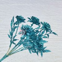 Sparkling Skyblue Decorative Artificial Flower Plant