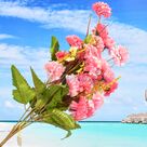 Beautiful Pink Flower Decorative Artificial Plant