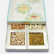 Full of Rich Dry Fruits 4 Type Box Deisgner Dryfruit Box
