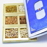 Best base of blue box of 6 type of nuts dry fruit box