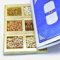 Best base of blue box of 6 type of nuts dry fruit box