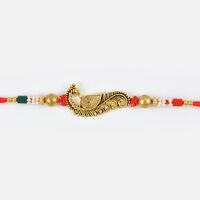 Awesome Meena Peacock Diamond Designer Rakhi