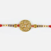 Four Om with Diamond Embossed Rakhi