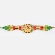 Holy Aura of Shyam Ji Golden Diamond Desiger Rakhi