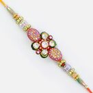 Ethnic Designer Special Colorful Diamond Designer Rakhi