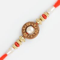 Simply Elegant Pearl and Ring Rakhi