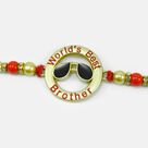 World Best Brother Written Goggles and Ring Shape Design Rakhi