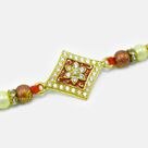 Pearl and Beads Design Jewel Studded Stylish Awesome Looking Designer Rakhi