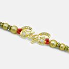 New Big B Written Modern Style Beaded in Mauli Design Rakhi for Brother