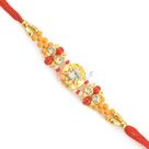 Golden Floral with Diamond Designer Rakhi