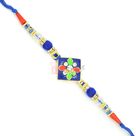 Colorful Meena Work Traditional Matellic Designer Rakhi