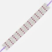 Beauty of Diamonds Fully Linear Diamond Rakhi