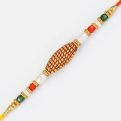 Sansui Bead and Pearl Combined Fancy Rakhi