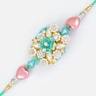 Art of creativity- Fancy Rakhi with pearl diamond and multi design Beads