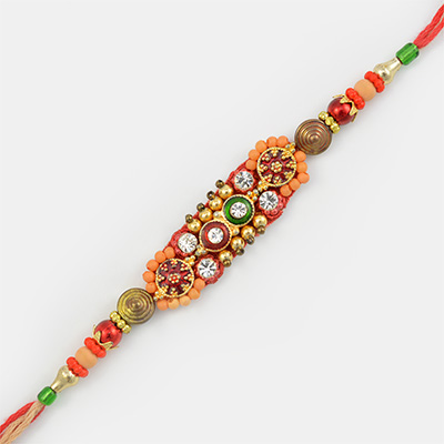Beads Special Very Pretty Designer Fancy Rakhi for Brother