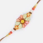 Multi-Color Drop Shaped Sparkling Rakhi Gift for Brother