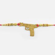 Pubg Game Lover Brother Rakhi New Golden Color Wood Type Pubg Rakhi for Brother