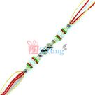 Essence of Designer Love Rakhi - Diamond and Glass Beads Rakhi