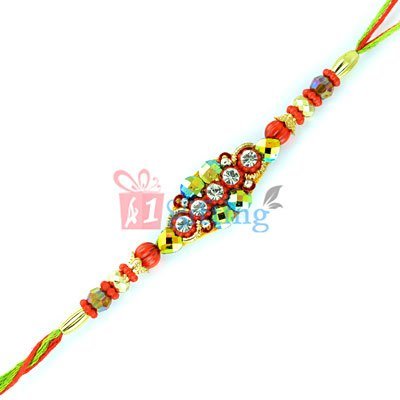 Colors of Rakhi - A Fancifuly Designed Colorful Rakhi for Brother
