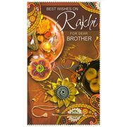 Best Wishes on Rakhi for Dear Brother Greeting Card