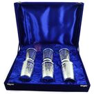 Brass Glasses Set of 6 Piece Royal Look with Silver Plated
