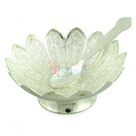 Leaf Designer Silver Bowl 5 Inch with Spoon