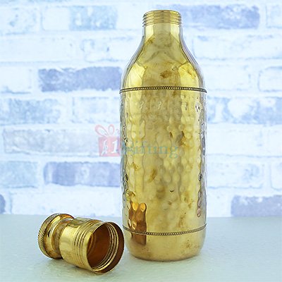 Designer Pure Copper Hammered Water Bottle