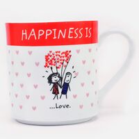 Happiness Love White Color Mug