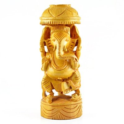 Designer Ganesha Statue in wooden handicraft