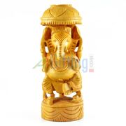 Designer Ganesha Statue in wooden handicraft