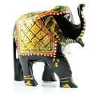 Wooden Painted Decorative Handicraft Elephant