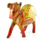 Painted Handicraft Camel in Wooden