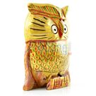 Handicraft Owl in Wooden Painted Gifts