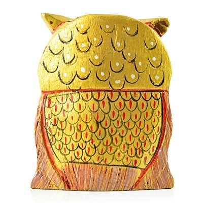 Handicraft Owl in Wooden Painted Gifts