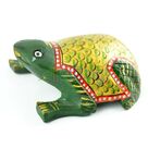 Wooden Decorative Handicraft Frog Painted