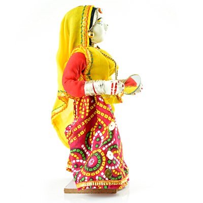 Mirroring Doll Traditionally Handicraft Decorative