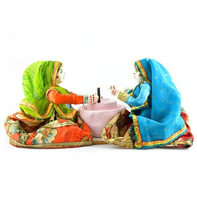 Handicraft Traditionally Chakki-Grinding Dolls