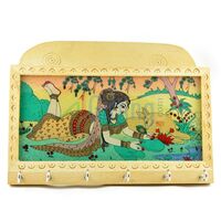 Wooden Letter and Key Holder Handicraft with Painting