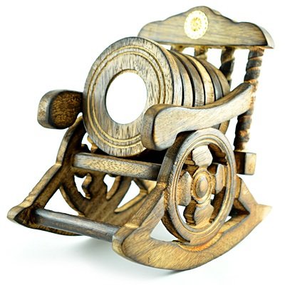 Amazing Rest Chair Wooden Handicraft Coaster