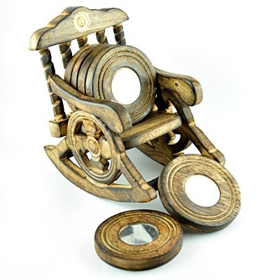 Amazing Rest Chair Wooden Handicraft Coaster